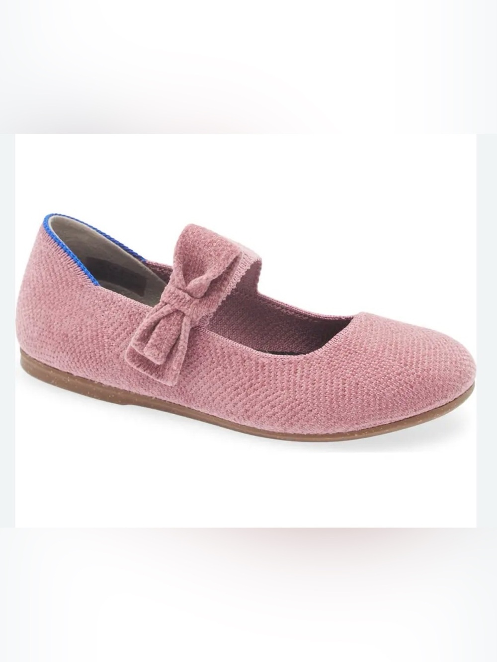 Rothy's Kids Dusty Rose Bow Mary Jane Flats SIZE 2  girls 👧 NEW Lilac in color